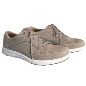 Clarks Mens Un Trail Form Sneakers Lace Up Shoes Taupe Gray Suede Casual Size 11